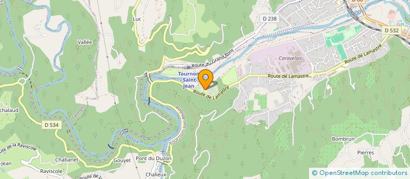 localisation de l'entreprise LE MANOIR, LA BOHEME à TOURNON-SUR-RHONE