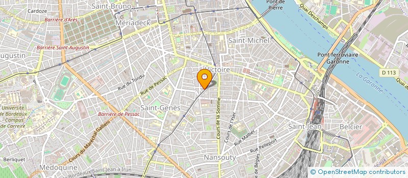 localisation de l'entreprise LE MANOIR WINQ - COMPAGNIE ARTISTIQUE  BORDEAUX