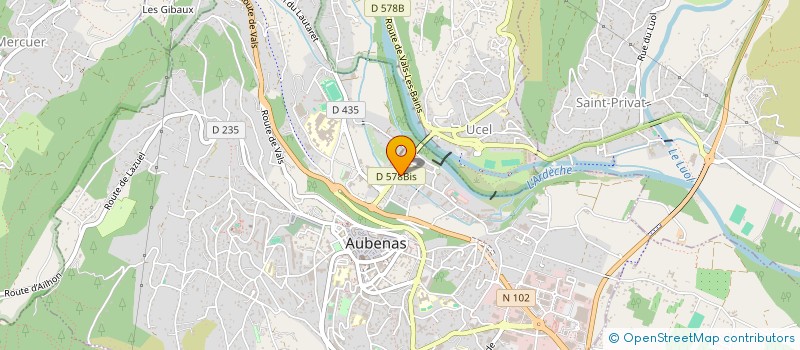 localisation de l'entreprise LE MANRAPH à AUBENAS