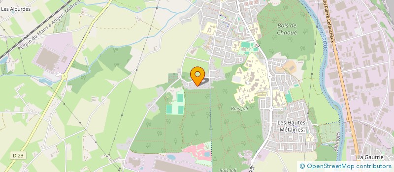 localisation de l'entreprise LE MANS 1923  ALLONNES