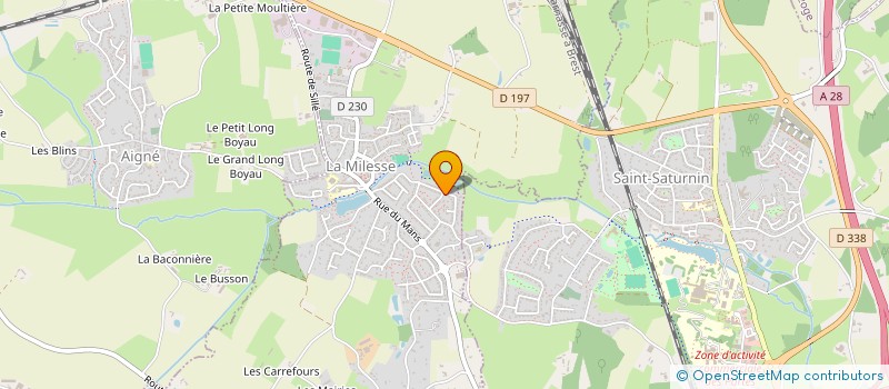 localisation de l'entreprise LE MANS BED & TRACK  LA MILESSE