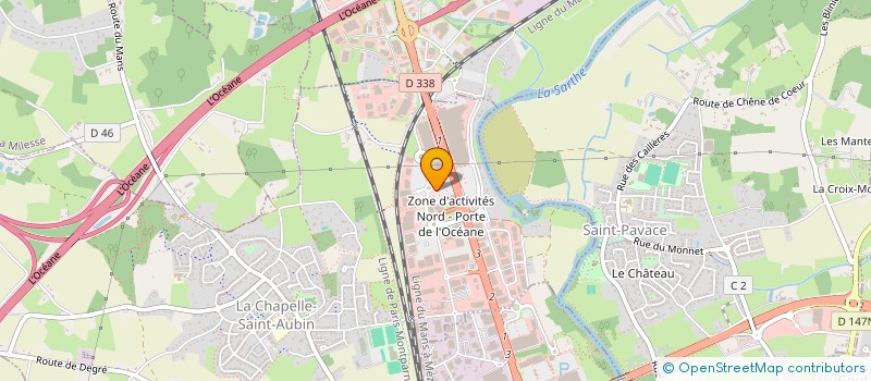 localisation de l'entreprise LE MANS CONTROLE AUTO à LA CHAPELLE-SAINT-AUBIN