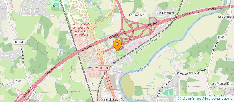 localisation de l'entreprise LE MANS FD à SAINT-SATURNIN