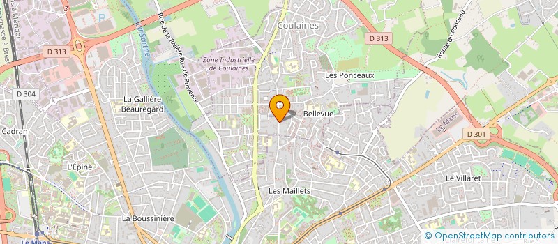 localisation de l'entreprise LE MANS MINI VOITURE à COULAINES