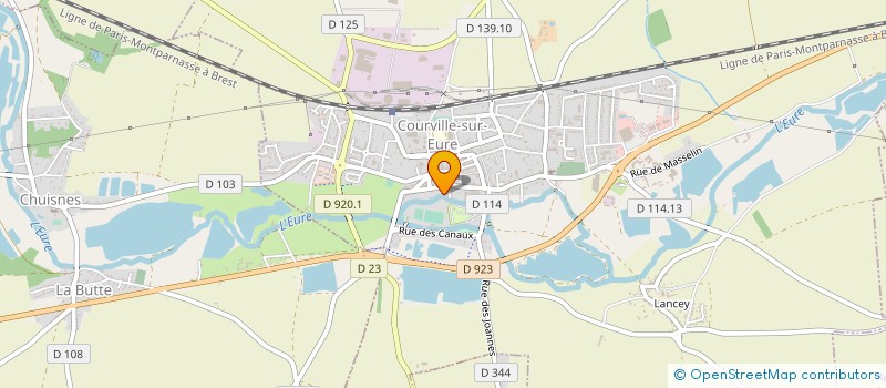 localisation de l'entreprise LE MANTEAU D ARLEQUIN à COURVILLE-SUR-EURE