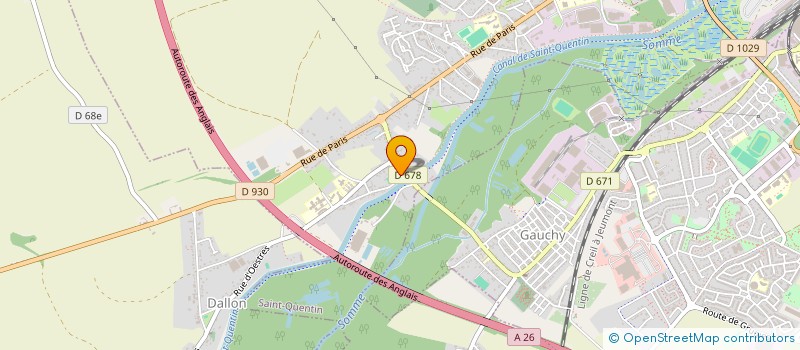 localisation de l'entreprise LE MANTEAU D'ARLEQUIN à SAINT-QUENTIN