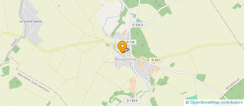 localisation de l'entreprise LE MANTEAU DE SAINT MARTIN à BOUGLAINVAL