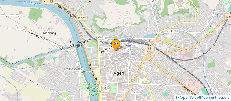 localisation de l'entreprise LE MANTEAU DU MACHINISTE  AGEN