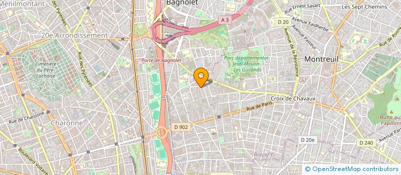 localisation de l'entreprise LE MANUFACTE à BAGNOLET