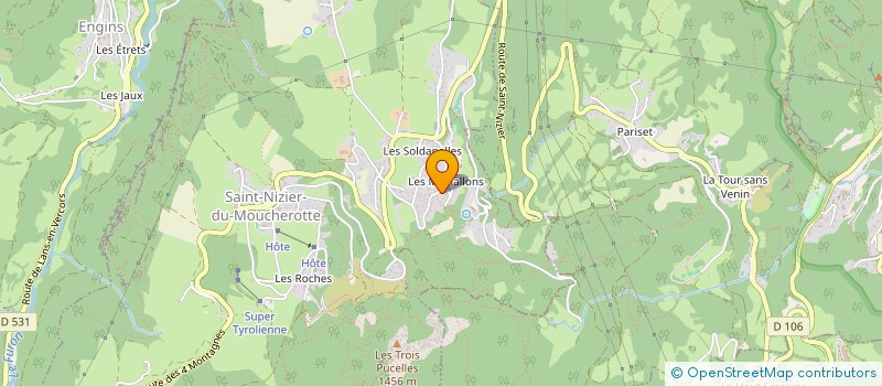 localisation de l'entreprise LE MAQUIS UDG  SAINT-NIZIER-DU-MOUCHEROTTE