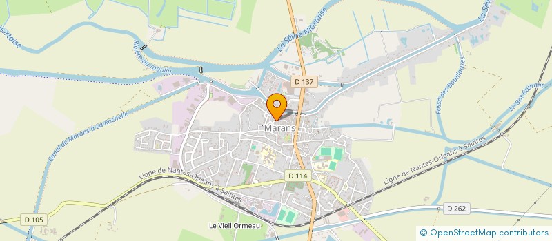 localisation de l'entreprise LE MAR'AN  MARANS