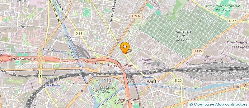 localisation de l'entreprise LE MARABOUT 2  PANTIN