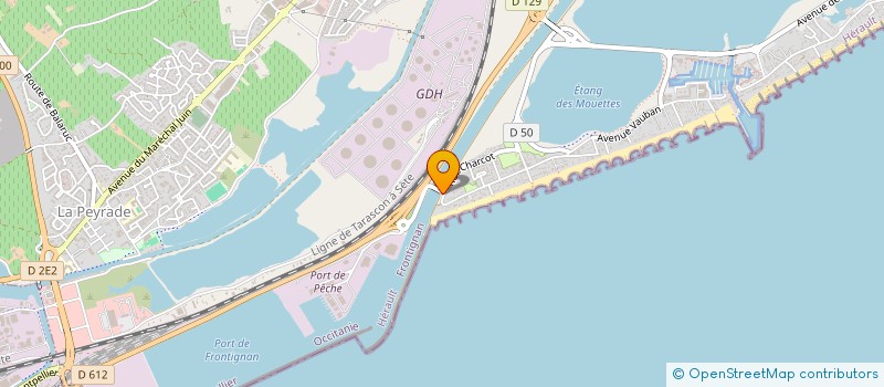 localisation de l'entreprise LE MARACANA à FRONTIGNAN