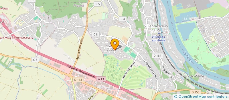 localisation de l'entreprise LE MARADIVA  VILLENNES-SUR-SEINE