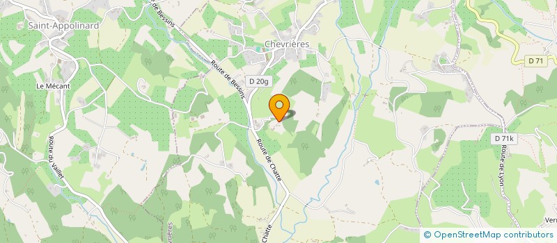 localisation de l'entreprise LE MARAICHAMPS  CHEVRIERES