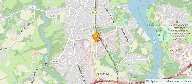 localisation de l'entreprise LE MARAICHIN à LA CHAPELLE-SUR-ERDRE