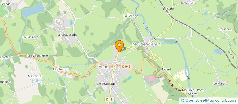 localisation de l'entreprise LE MARAIS à MOUTIER-D'AHUN
