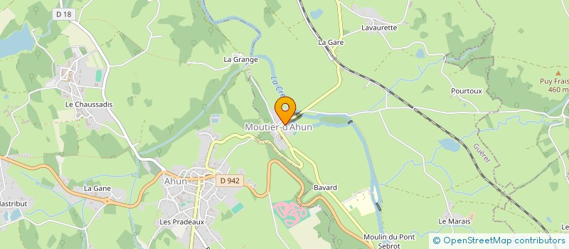 localisation de l'entreprise LE MARAIS à MOUTIER-D'AHUN