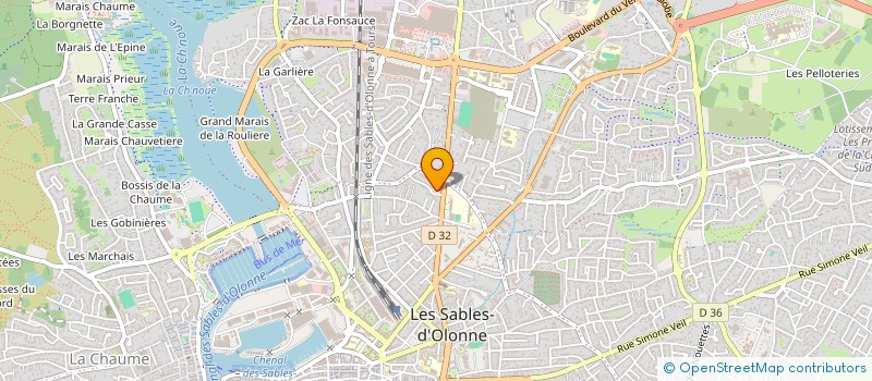 localisation de l'entreprise LE MARAIS DES CLOUZIS à LES SABLES D'OLONNE