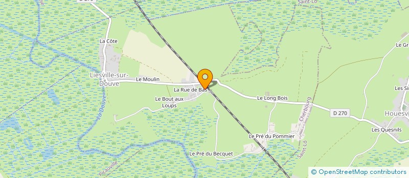 localisation de l'entreprise LE MARAIS DU BAS  LIESVILLE-SUR-DOUVE