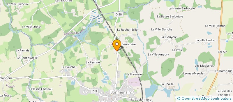 localisation de l'entreprise LE MARAIS DU COUESNON  BONNEMAIN