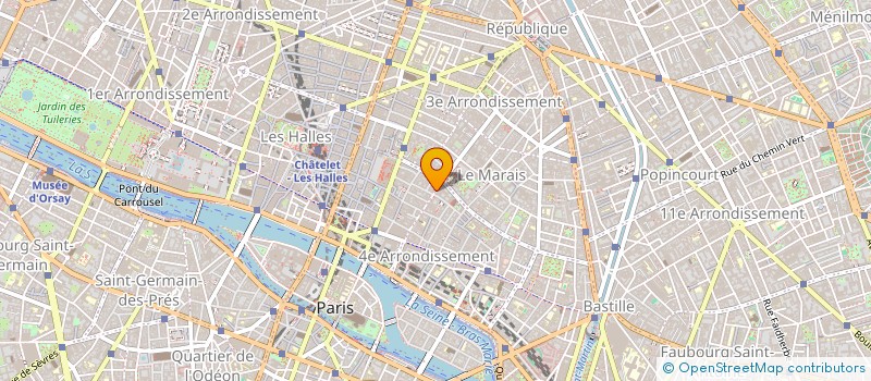 localisation de l'entreprise LE MARAIS FLEURI à PARIS