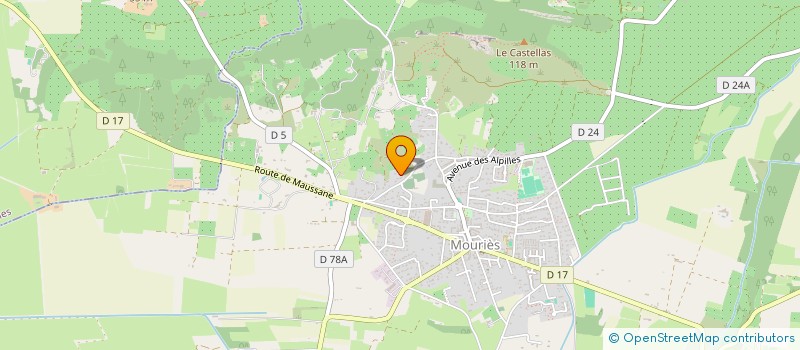 localisation de l'entreprise LE MARAIS FRIGOULES  MOURIES