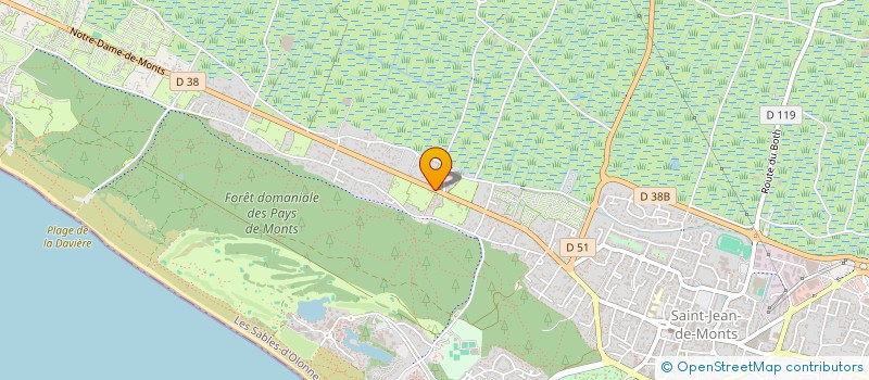 localisation de l'entreprise LE MARAIS MILON  SAINT-JEAN-DE-MONTS