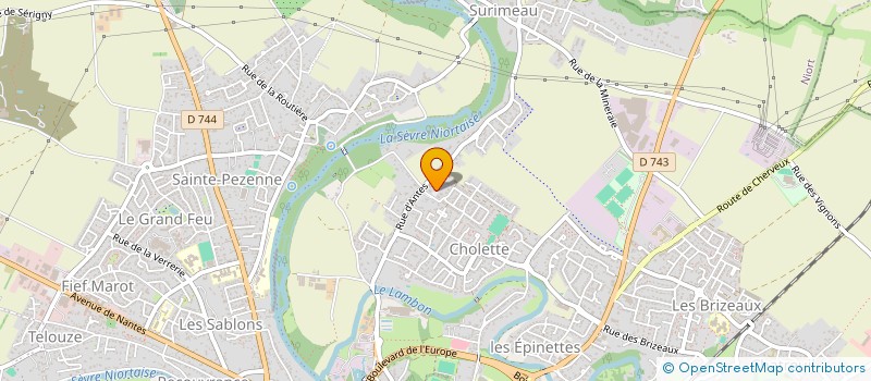 localisation de l'entreprise LE MARAIS ST HILAIRE à NIORT