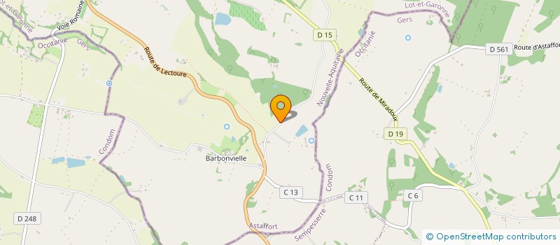 localisation de l'entreprise LE MARASSE  ASTAFFORT