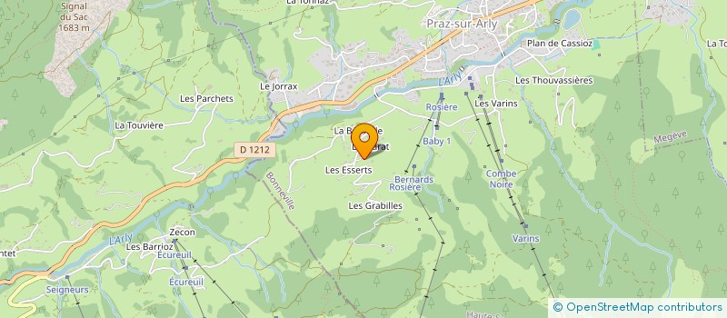 localisation de l'entreprise LE MARAT  PRAZ-SUR-ARLY