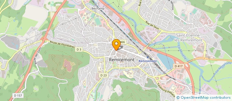 localisation de l'entreprise LE MARATHONIEN  SAINT-ETIENNE-LES-REMIREMONT