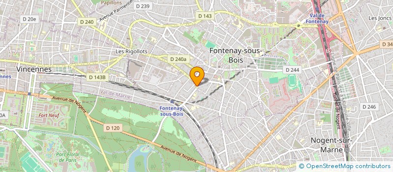 localisation de l'entreprise LE MARBELLA à FONTENAY SOUS BOIS