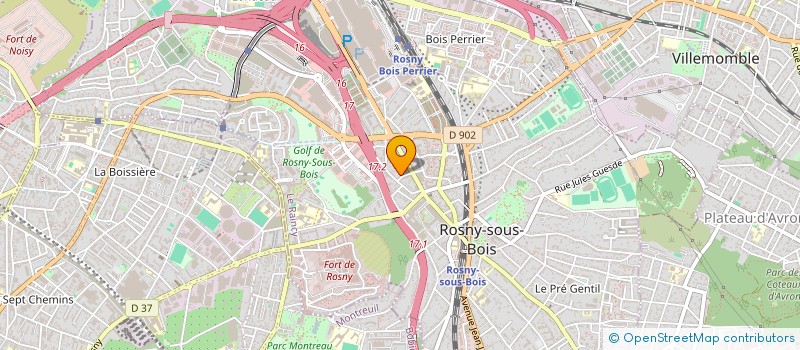 localisation de l'entreprise LE MARBRIER TRADITIONNEL à ROSNY-SOUS-BOIS