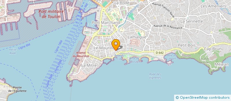 localisation de l'entreprise LE MARC ANGE  TOULON