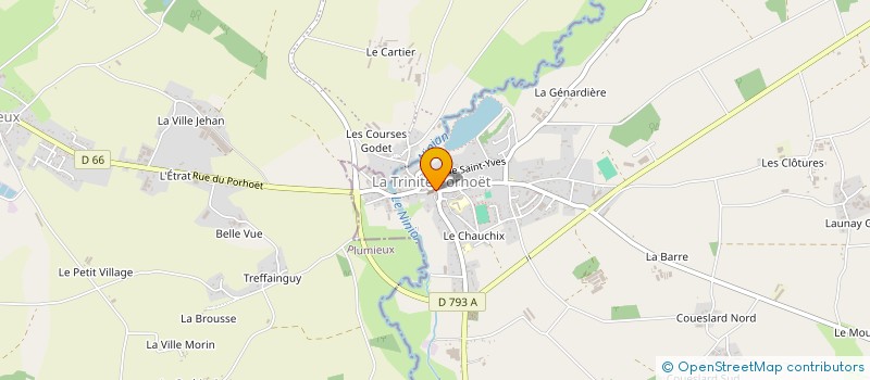 localisation de l'entreprise LE MARC'H TRAY  LA TRINITE-PORHOET