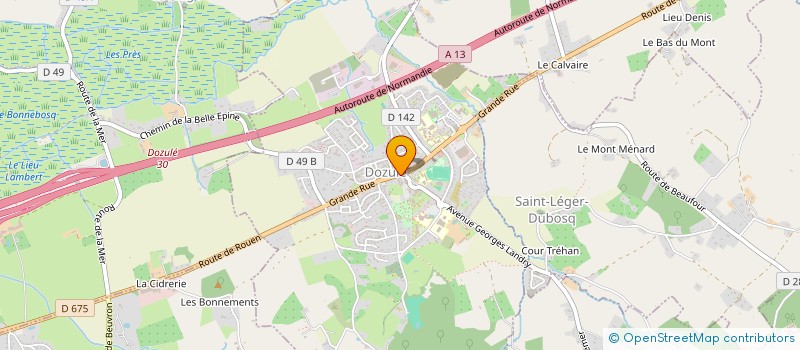 localisation de l'entreprise LE MARCEL  DOZULE