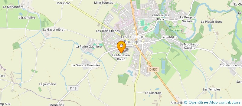 localisation de l'entreprise LE MARCHAIS BOUIN  LES LUCS-SUR-BOULOGNE