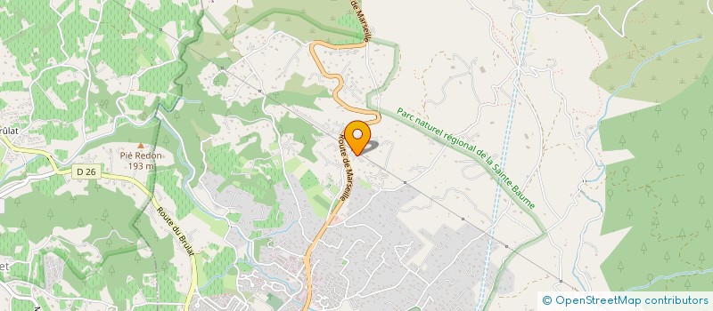 localisation de l'entreprise LE MARCHAND DE BOIS  LE BEAUSSET