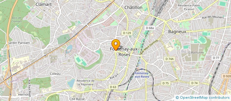 localisation de l'entreprise LE MARCHE 92 à FONTENAY-AUX-ROSES