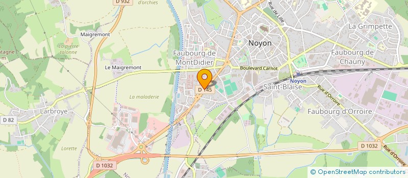 localisation de l'entreprise LE MARCHE AUX FLEURS  NOYON