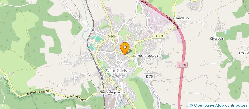 localisation de l'entreprise LE MARCHE BARRABAN  SAINT-CHELY-D'APCHER