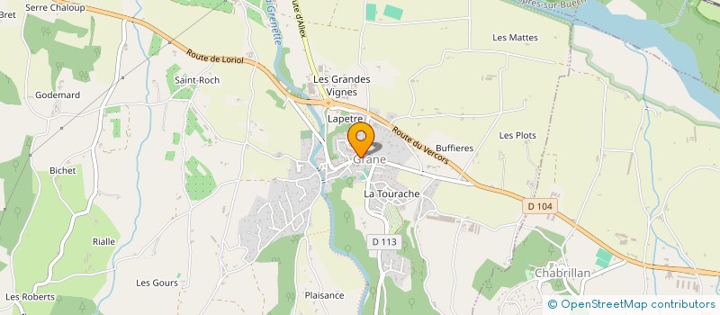 localisation de l'entreprise LE MARCHE COUVERT  CREST