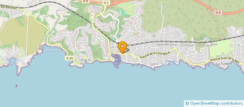 localisation de l'entreprise LE MARCHE D'ALEXIA  SAUSSET-LES-PINS