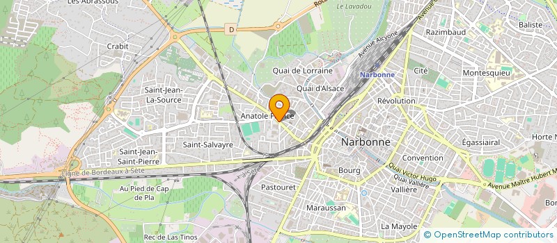 localisation de l'entreprise LE MARCHE D'ANATOLE à NARBONNE