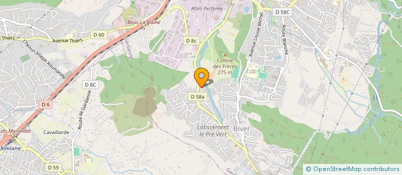 localisation de l'entreprise LE MARCHE D'AURORE à GARDANNE