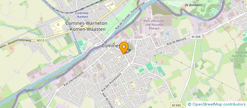 localisation de l'entreprise LE MARCHE DE COMINES  COMINES