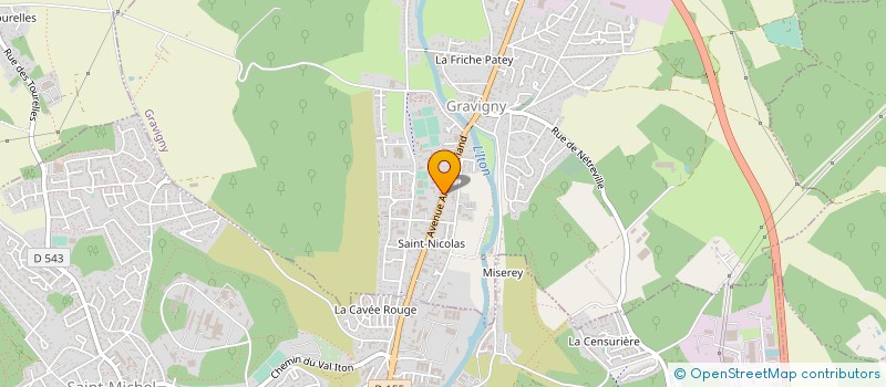 localisation de l'entreprise LE MARCHE DE GRAVIGNY à GRAVIGNY