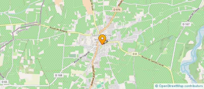 localisation de l'entreprise LE MARCHE DE KARINE ET BRUNO  SAINTE-CECILE-LES-VIGNES