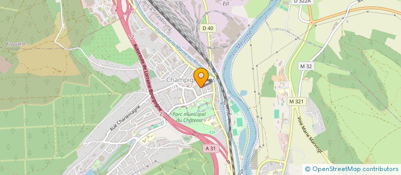 localisation de l'entreprise LE MARCHE DE L'AUTO à CHAMPIGNEULLES